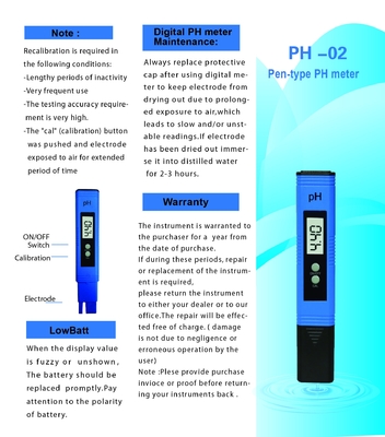 Digital PH Meter for Drinking Water Pool Aquarium N.W 50g 1.7OZ 0.01pH Resolution ATC