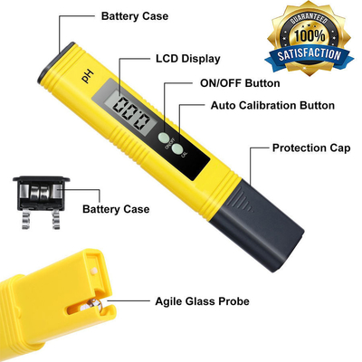Easy-to- pH Meter for Aquarium Water Testing Resolution 0.01pH Dimension 155*30*18 mm