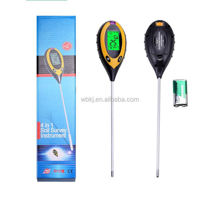 Plastics and Stainless Metal 4-in-1 Soil Fertility Tester for Garden Farm Greenhouse