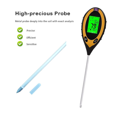 Plastics and Stainless Metal 4-in-1 Soil Fertility Tester for Garden Farm Greenhouse