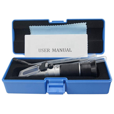 0-40% Brix Alcohol 0-25% Wine Sugar Refractometer OEM/ODM Dual Scale Portable With ATC