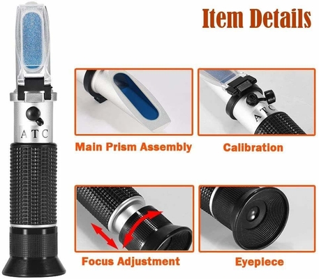 OEM Support 2 Scale 0-32% Brix 0-28% Salinity Salt ATC Refractometer for Seawater Marine Fishkeeping Aquarium