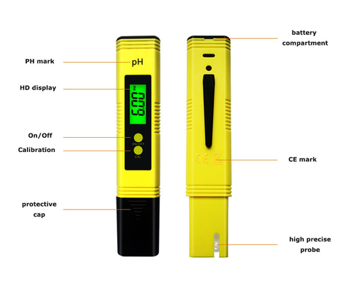 Battery Life Over 500 Hours Water Hardness pH Meter TDS Tester Pen with Backlight