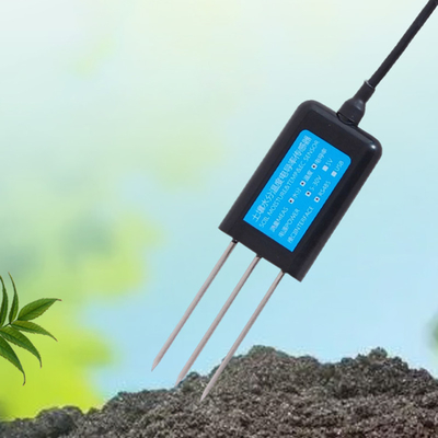 304 Stainless Steel RS485 Soil Temperature Humidity EC Sensor for Soil Moisture Testing