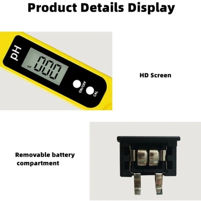 Power Supply 2*1.5V LR Button Battery PH Meter High Precision Water Tester for Lab