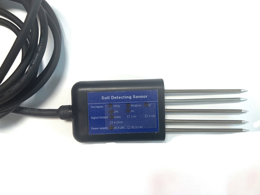 7 in1 Soil Sensor for Measuring EC Conductivity PH NPK Temperature Moisture 5 Pin Output