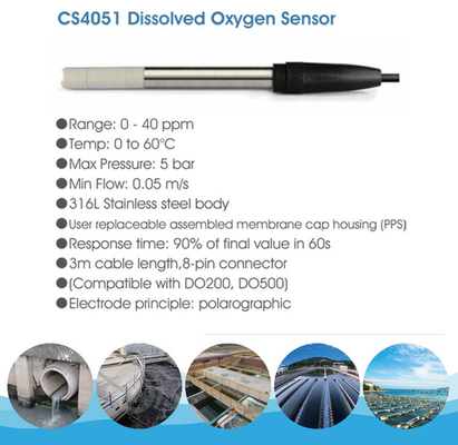 Professional Water Testing Dissolved Oxygen Meter DO Tester with IP67 Protection Grade