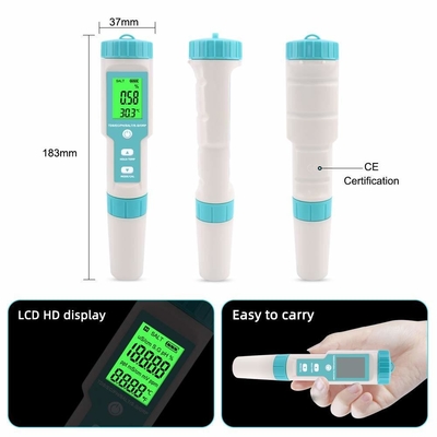 2024 Digital 7 in 1 Salinity TDS Units Water Tester for pH/TDS/EC/TEMP Measurement