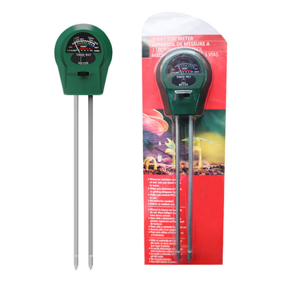 Stainless Steel Tube Probe 3 In 1 Moisture/Light/Ph Tester for Plant/Lawn/Farm/Garden