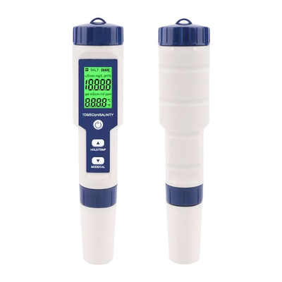 Multiparameter pH Meter 5 in 1 TDS/EC/Salinity/TEMP Tester with Replaceable Electrode