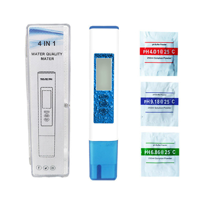 Digital TDS/EC/PH/Temperature Meter for Water Testing Range 1-9999PPM/1-9999us/cm