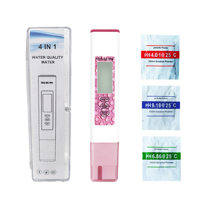 Digital TDS/EC/PH/Temperature Meter for Water Testing Range 1-9999PPM/1-9999us/cm