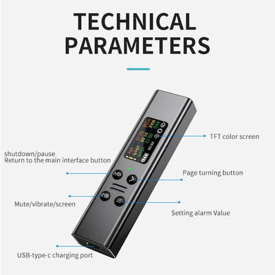 USB-Type-C Charging Beta Gamma X Ray Radioactivity Tester for Wastewater Contamination