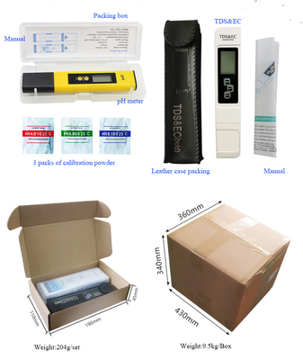 Measuring Range pH 0-14 TDS 0-9990ppm EC 0-9990us/cm Meter for Aquarium RO System Lab