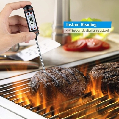 Kitchen Cooking BBQ Food Thermometer Stainless Steel Probe Temperature Range -50C-300C