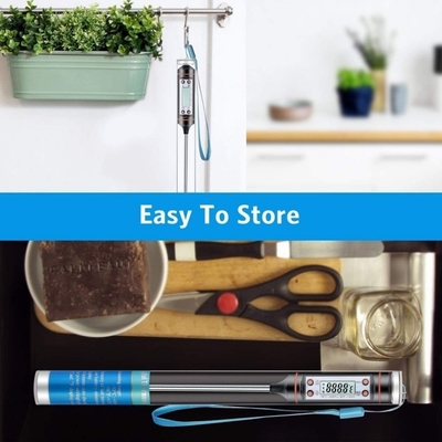 Kitchen Cooking BBQ Food Thermometer Stainless Steel Probe Temperature Range -50C-300C