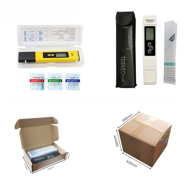 PH TDS EC Temperature Meter Combo Measuring Range 0-14ph 0-9990ppm 0-9990us/cm 3V Pen Type