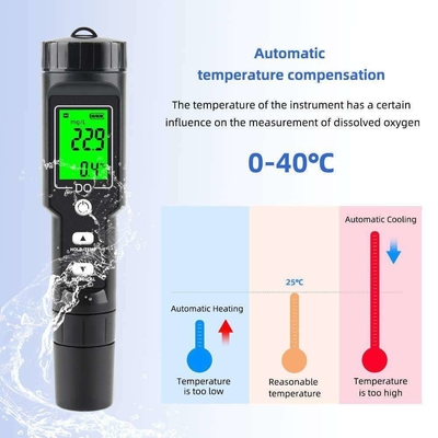 LCD Display Dissolved Oxygen Meter Temperature Water DO Tester for Aquaculture Analysis