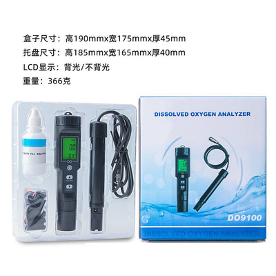LCD Display Dissolved Oxygen Meter Temperature Water DO Tester for Aquaculture Analysis
