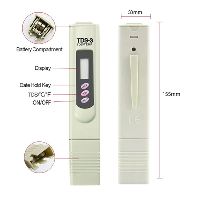 Convenient Pen Type TDS Meter for Detecting Water Contamination and Temperature Changes