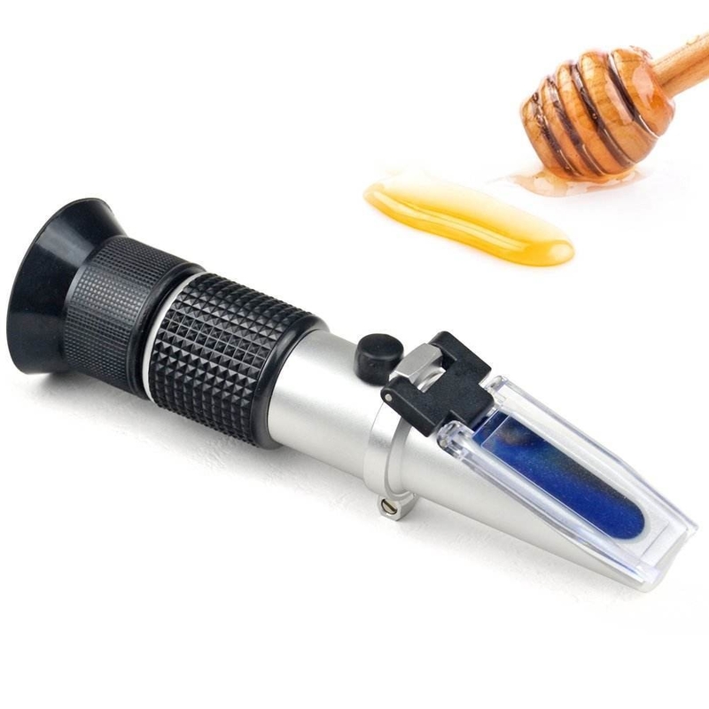 Compact Portable Brix Refractometer 0-40% Brix and 0-25% Alcohol Range for Wine Sugar