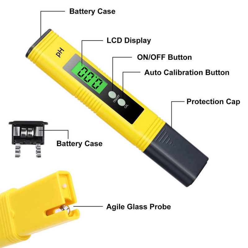 Battery Life Over 500 Hours Water Hardness pH Meter TDS Tester Pen with Backlight