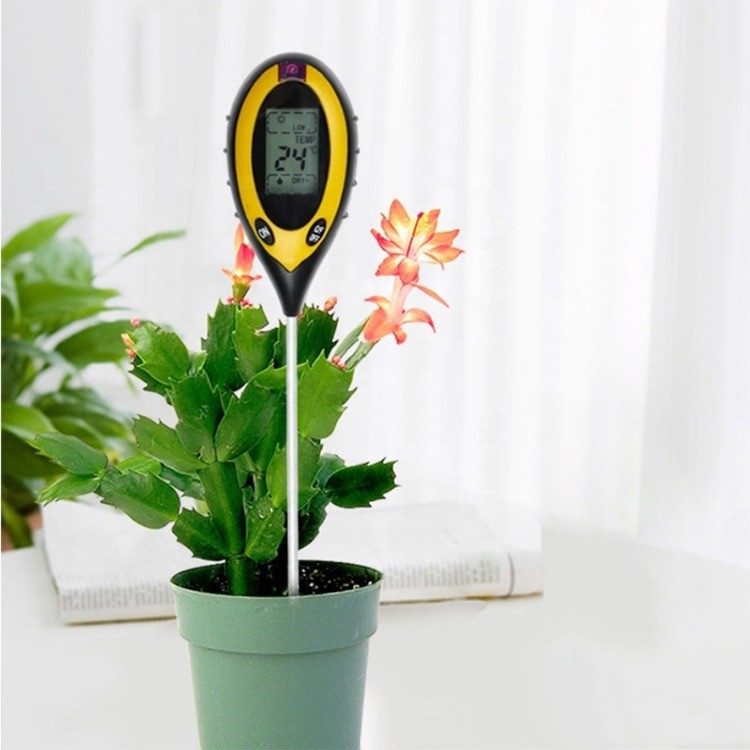 Soil Light Test Range 0-2000 PH Meter Moisture Tester for Potted Plants Gardens 4 in 1